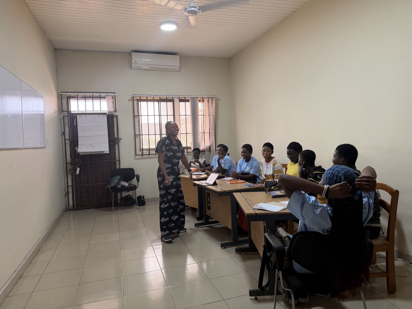 A facilitator leading a Transition Bootcamp session